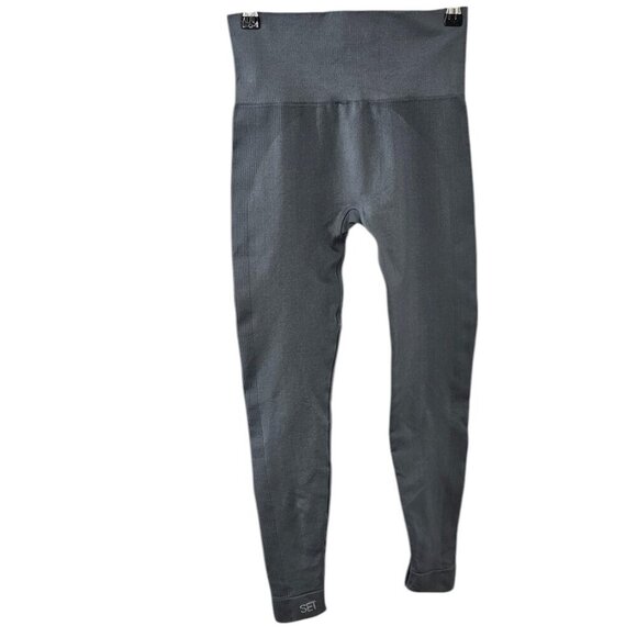 SET Active Womens Sculpt Flex Leggings, Ribbed Details, Athletic, Gym, Size S - Picture 2 of 8